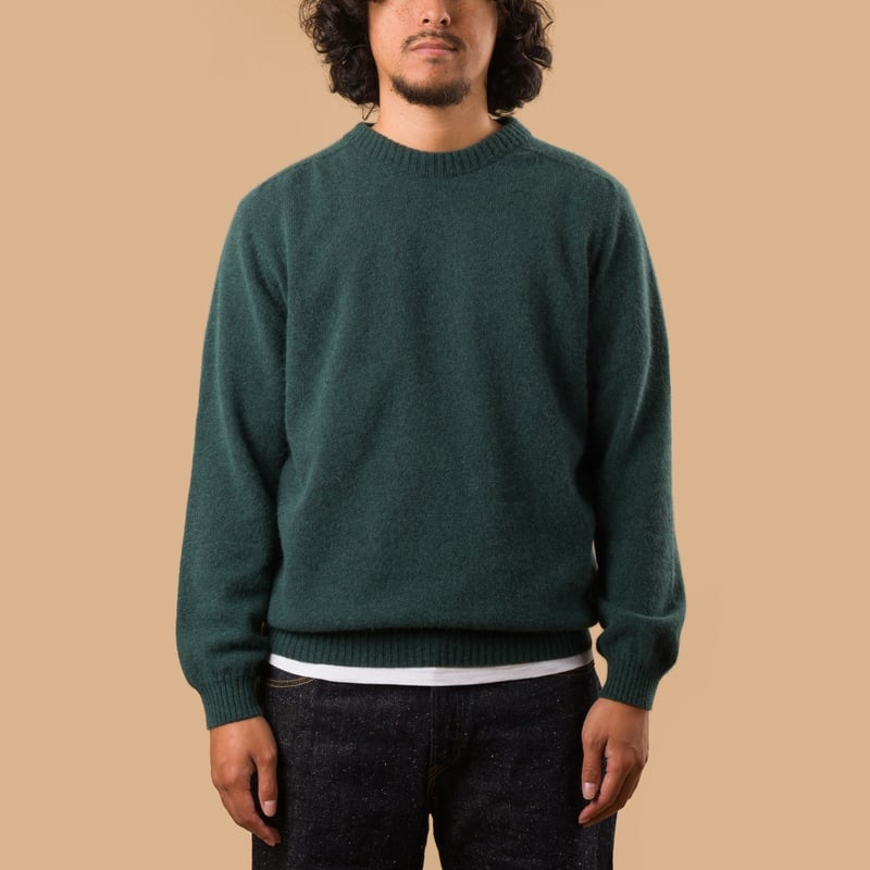 vignette Nitto X Flaneurs pull Bedros geelongora jungle porté de face