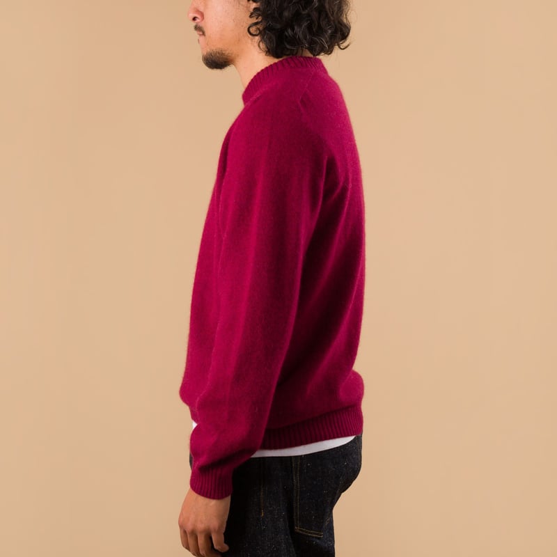 vignette Nitto X Flaneurs pull Bedros geelongora hibiscus porté de profil
