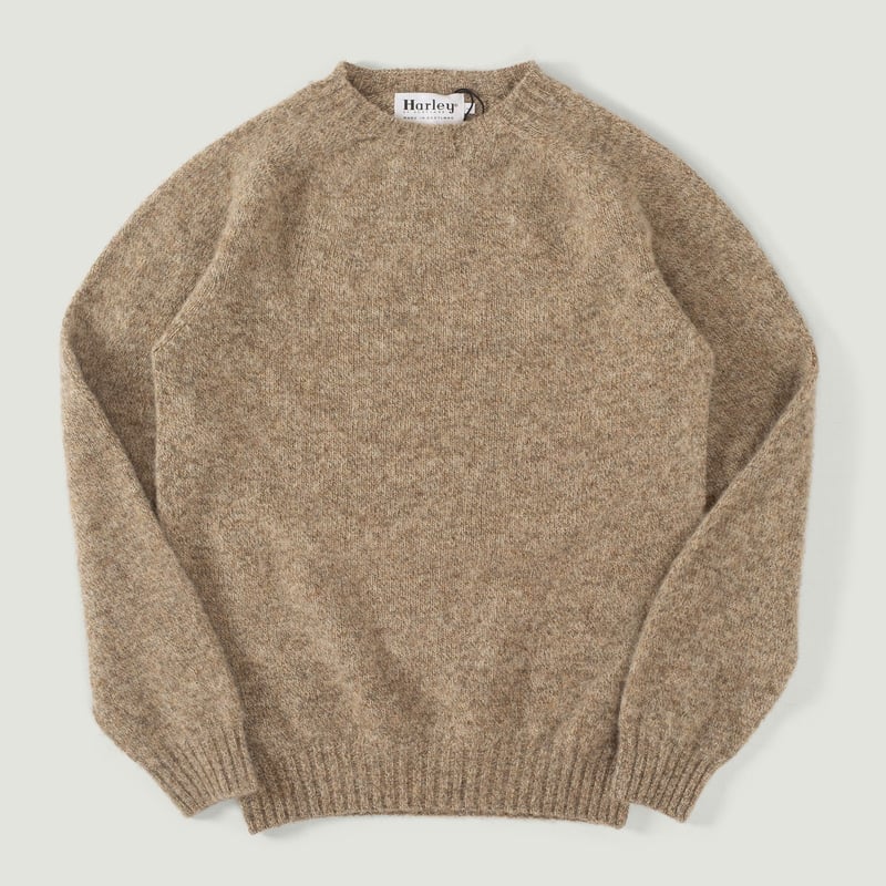 Shaggy Crew Neck Pebble