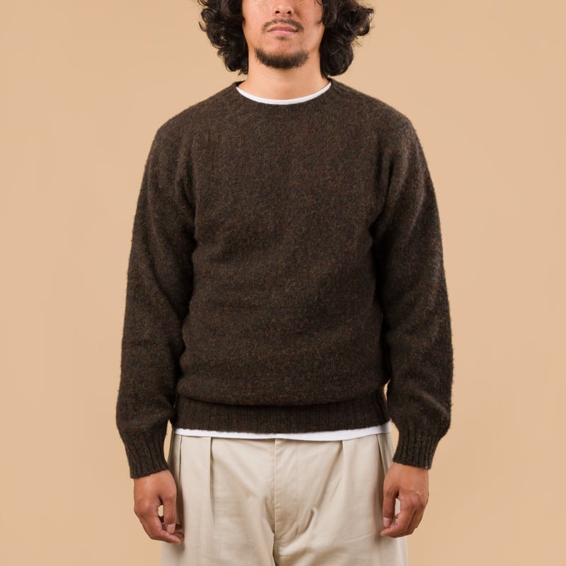 Shaggy Crew Neck Carob
