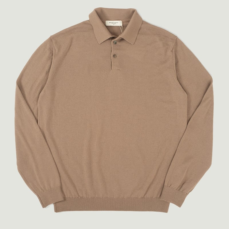 vignette flâneursMOONCASTLE 12G Wool Polo Neck beige