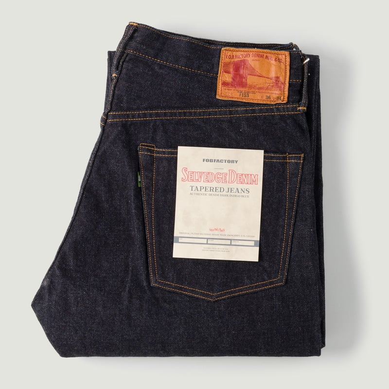 F153 5P Tapered Indigo Selvedge Denim