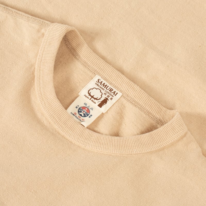 Image-Flâneurs_SAMURAI JEANS / Japanese Cotton Crew T-Shirt Kuri Light_Detail