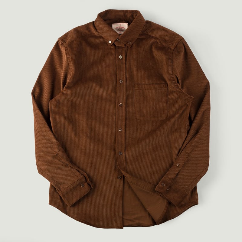 chemise-flâneurs-PORTUGUESE-FLANNEL-Lobo-shirt-Brown