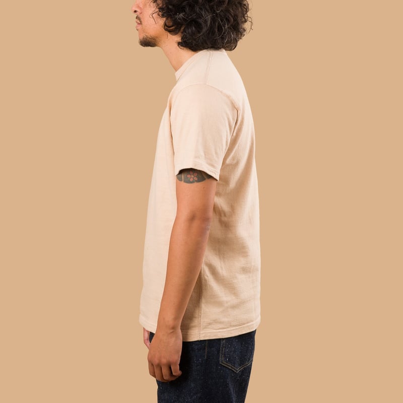 Image-Flâneurs_SAMURAI JEANS / Japanese Cotton Crew T-Shirt Kuri Light