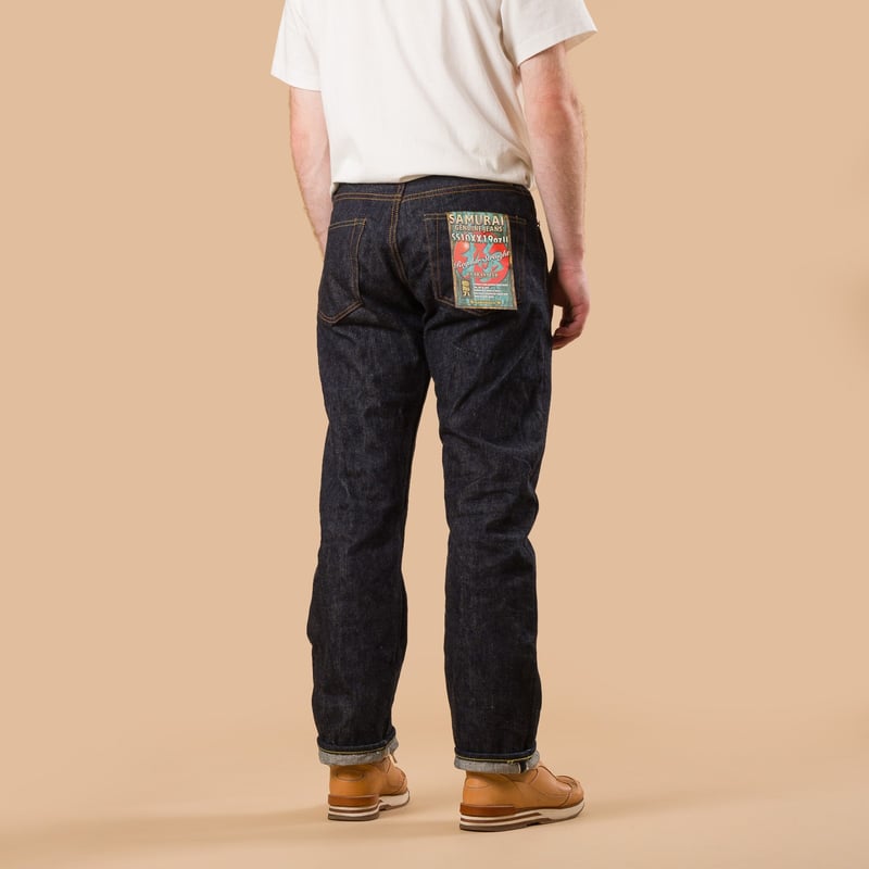 Image-Flâneurs_SAMURAI JEANS / 19oz Kiwami Regular Straight Selvedge Denim_de-dos