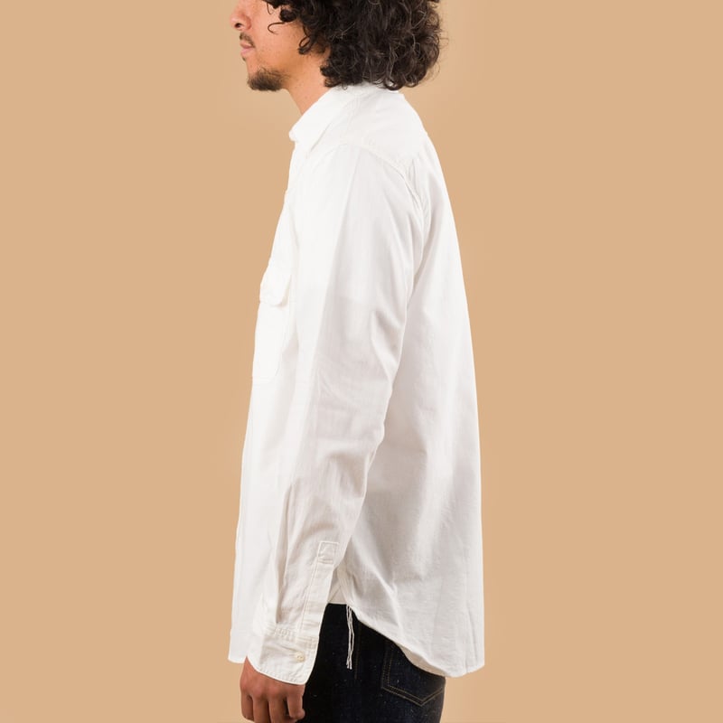 F3496 Oxford Work Shirt White