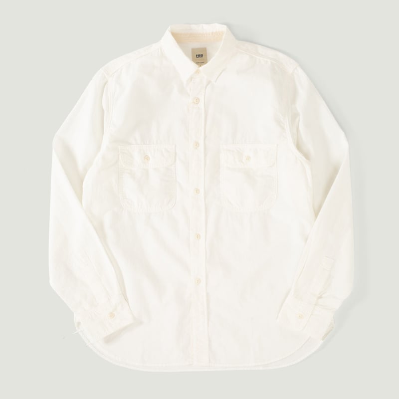 F3496 Oxford Work Shirt White