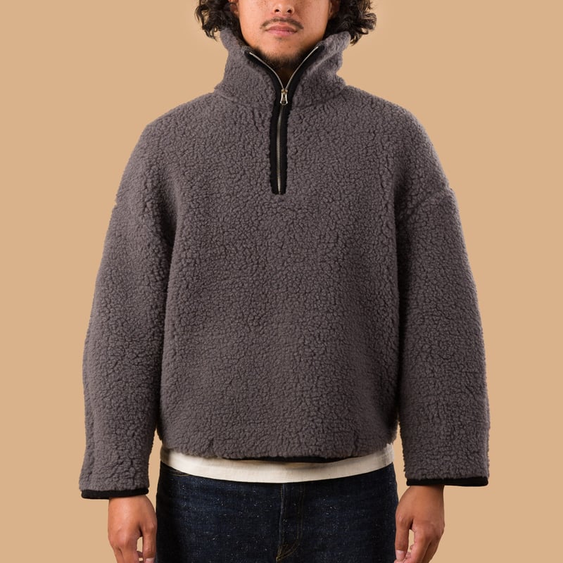 Image-Flâneurs_COLDBREAKER / BEL Sweatshirt Anthracite_de-face