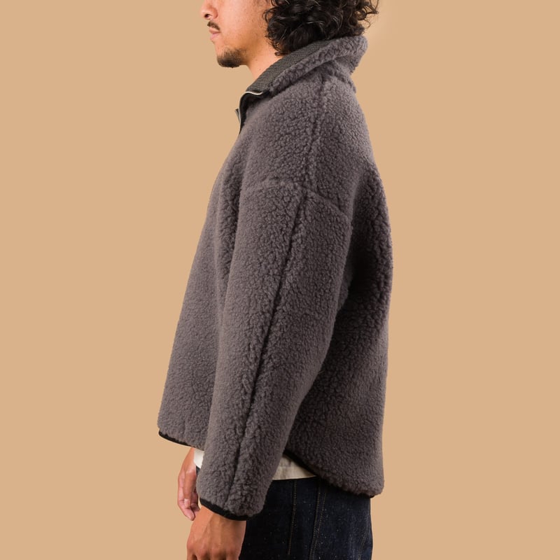 Image-Flâneurs_COLDBREAKER / BEL Sweatshirt Anthracite_de-profil