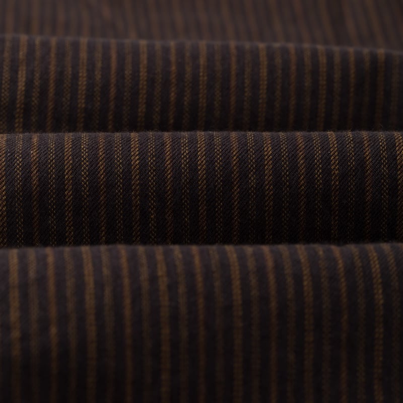 Image-Flâneurs_FOB FACTORY / F3511 Band Collar Shirt Black_detail-2