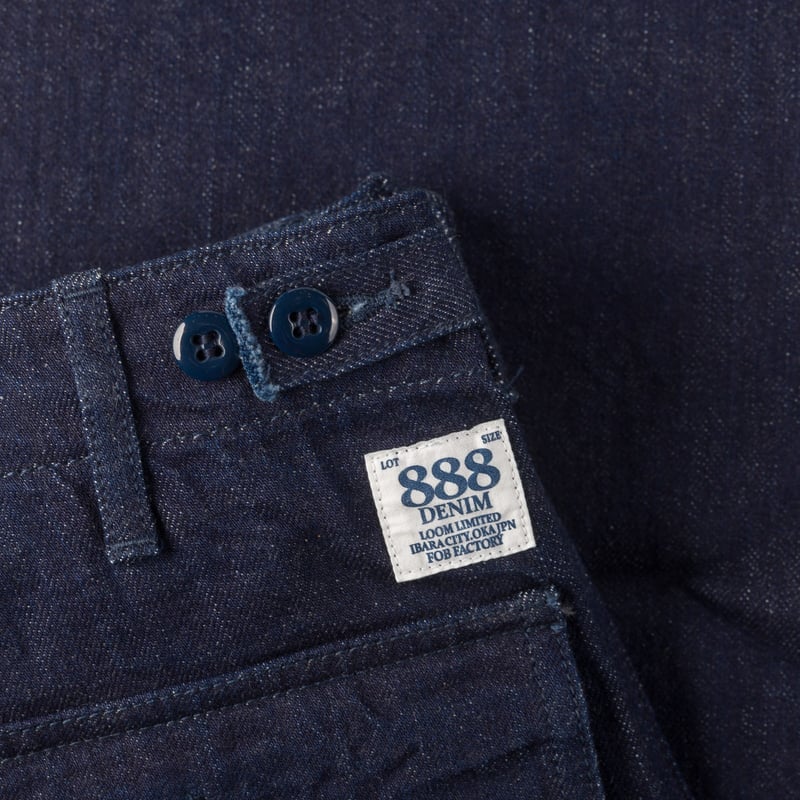 Image-Flâneurs_FOB FACTORY / F0541 888 Denim Baker Pants Indigo_détail-2