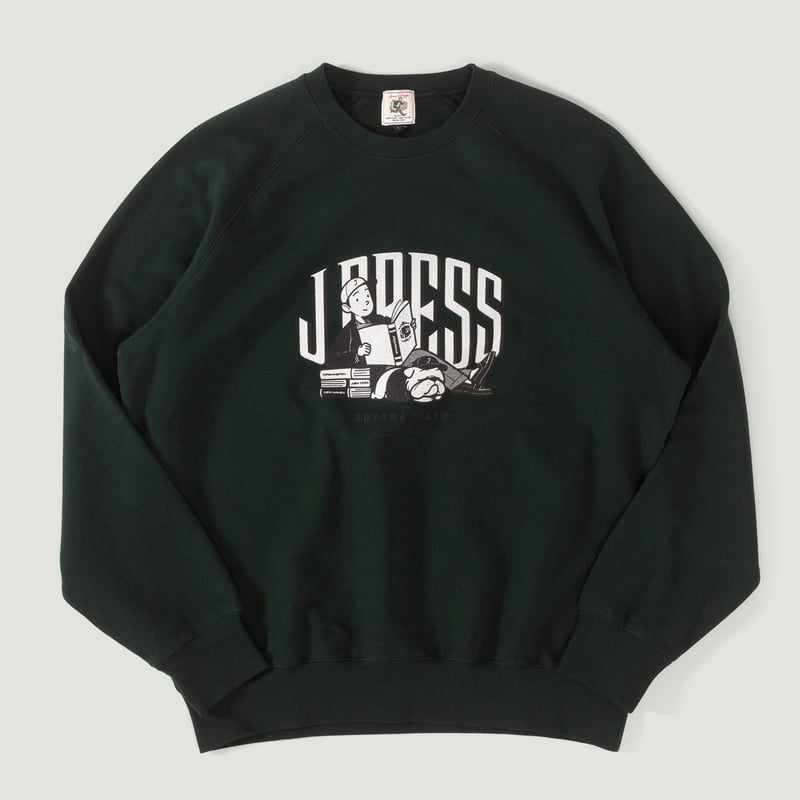 Image-Flâneurs_J. PRESS / Supima Recycle French Terry Aaron Chang Sweat Green_Vignette