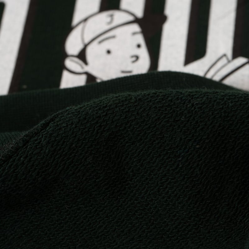 Image-Flâneurs_J. PRESS / Supima Recycle French Terry Aaron Chang Sweat Green_détail-1