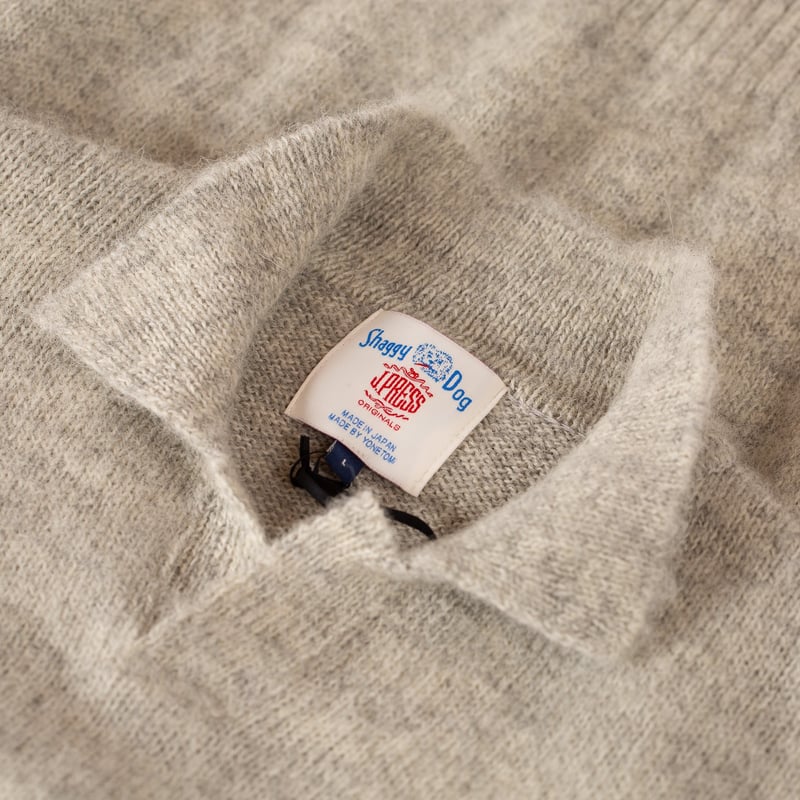 Shaggy Dog Sweater Skipper Polo Gray