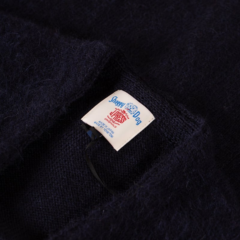 Shaggy Dog Sweater Cardigan Navy