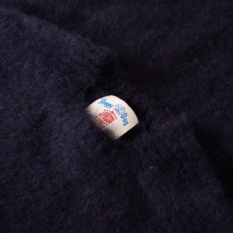 Shaggy Dog Crew Neck Sweater Navy