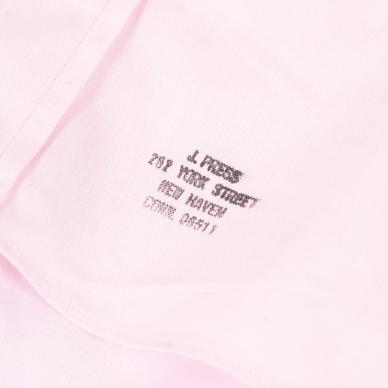 Image-Flâneurs_J. PRESS / Baggy Fit B.D. Pin Oxford Pink_Détail-2