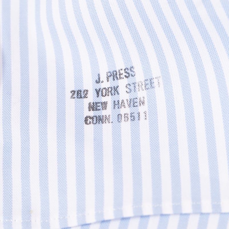 Image-Flâneurs_J. PRESS / Baggy Fit B.D. Pin Oxford Stripe_Détail-1