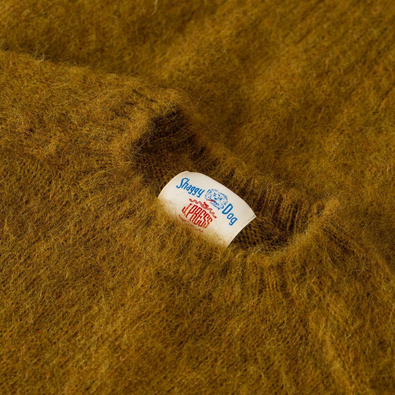 Shaggy Dog Crew Neck Sweater Brown