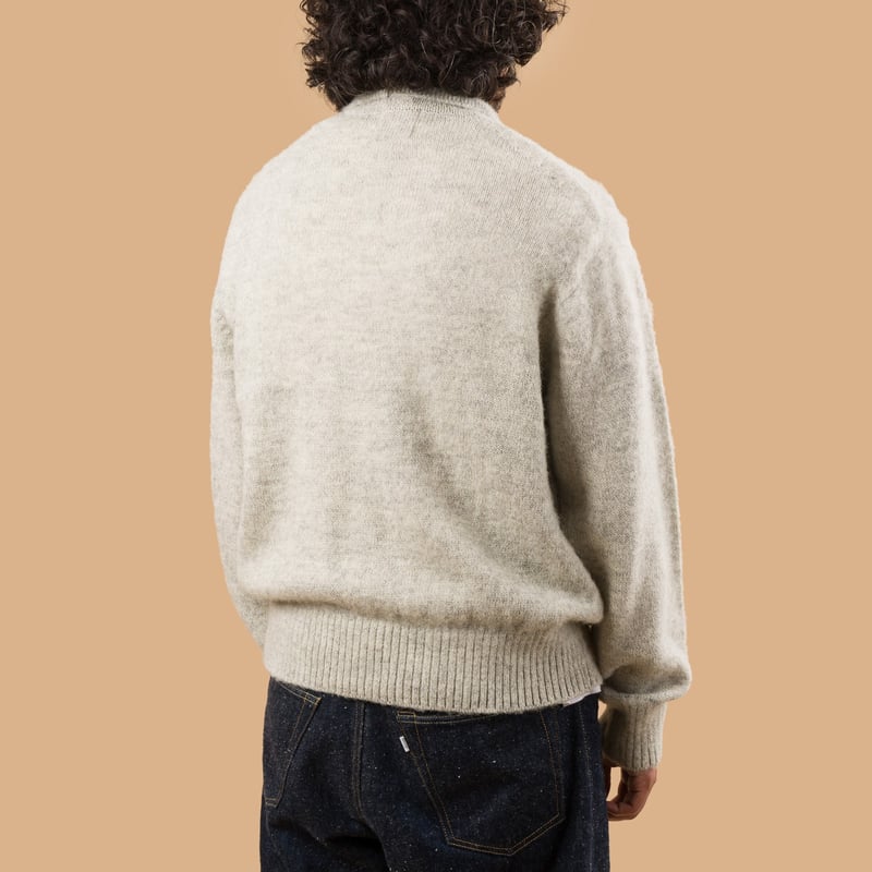 Shaggy Dog Sweater Skipper Polo Gray