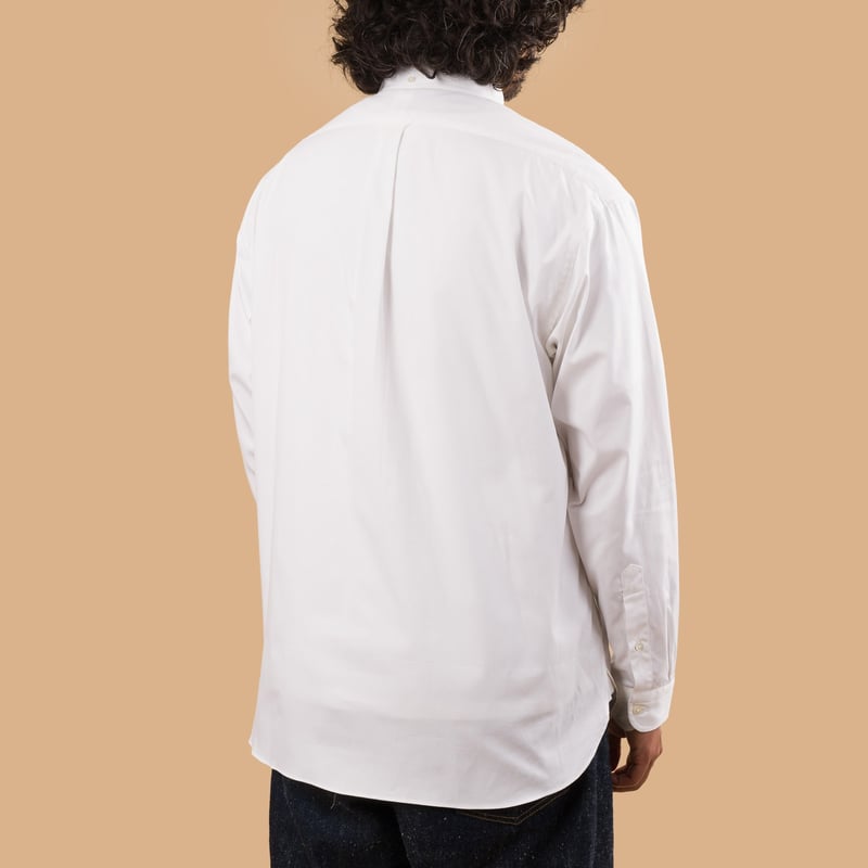 Image-Flâneurs_J. PRESS / Baggy Fit B.D. Pin Oxford White_de-dos