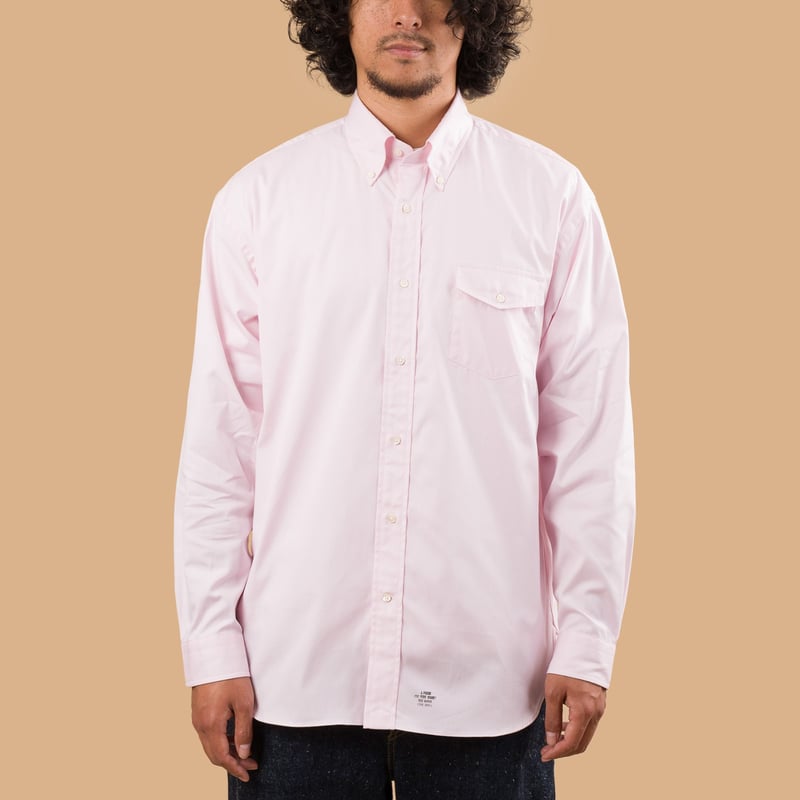 Image-Flâneurs_J. PRESS / Baggy Fit B.D. Pin Oxford Pink_De-face