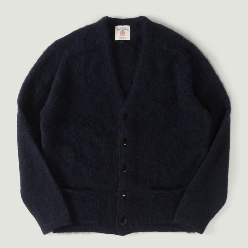 Shaggy Dog Sweater Cardigan Navy