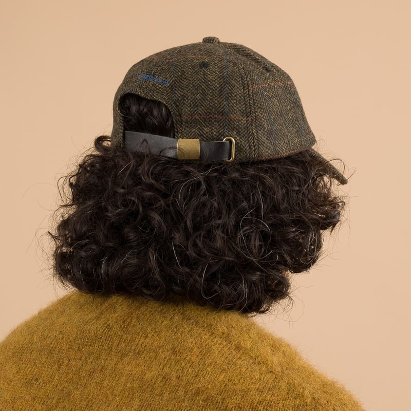 Lambs Tweed Logo Cap Olive