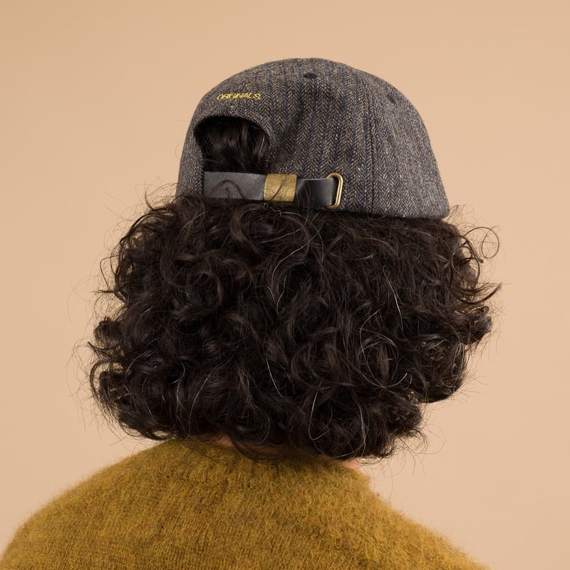 Lambs Tweed Logo Cap Grey