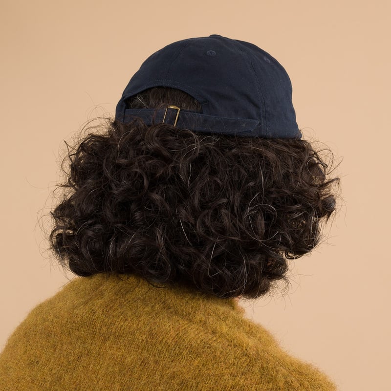 Cotton Twill Logo Cap Navy