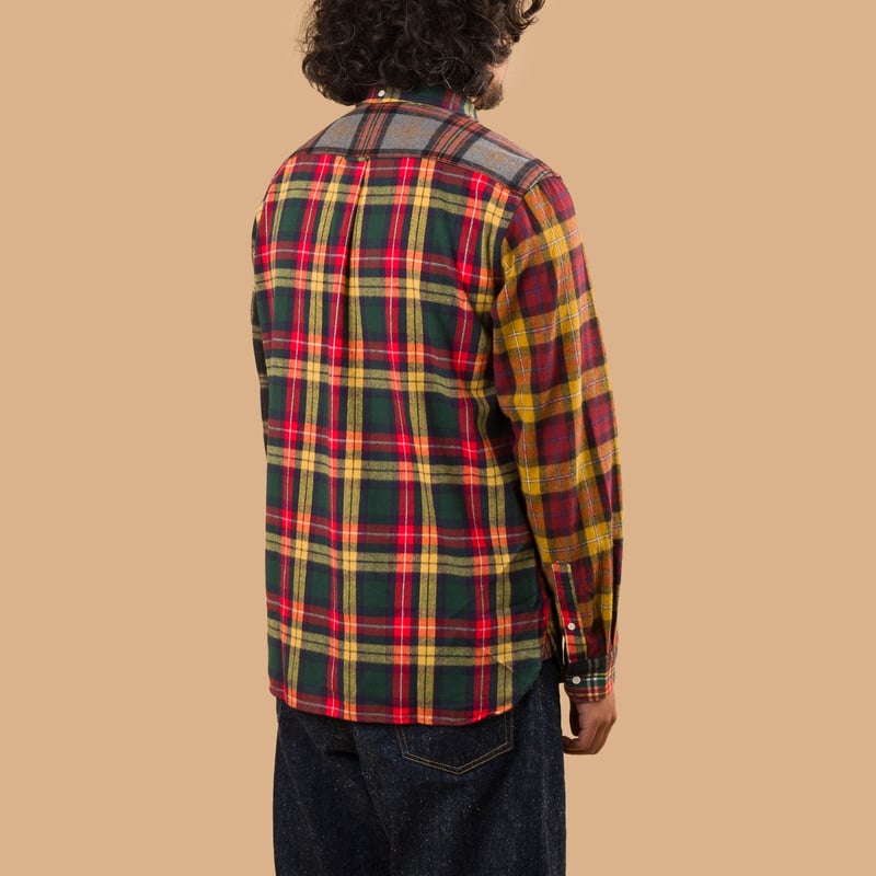 Image-Flâneurs_BEAMS PLUS /  BD Flannel Plaid Panel Yellow_de-dos