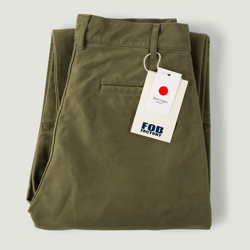 F0543 Moleskin Trousers Olive