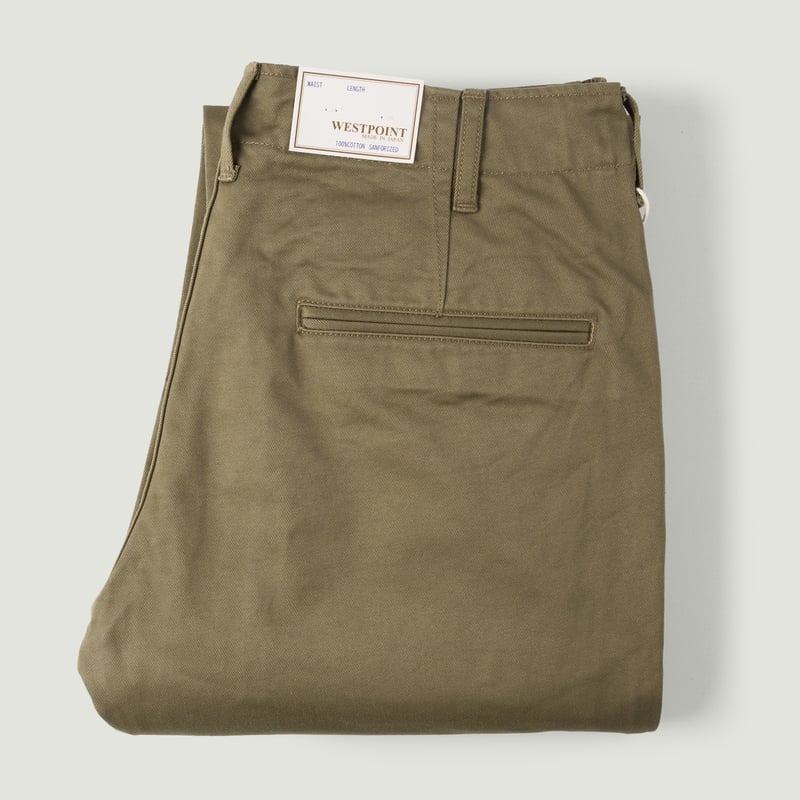 F0514 Narrow U.S. Trousers Olive