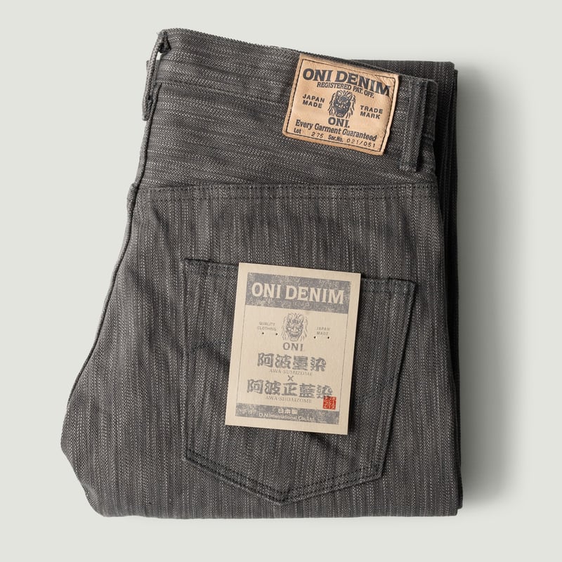 Image-Flâneurs_ONI DENIM / 275-AW Awa Sumi × Awa Sho-Ai 20oz Denim Regular Straight_Vignette