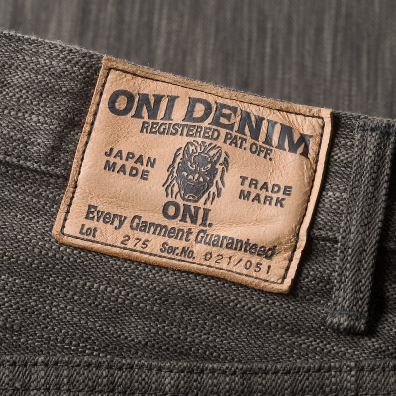 Image-Flâneurs_ONI DENIM / 275-AW Awa Sumi × Awa Sho-Ai 20oz Denim Regular Straight_detail-1