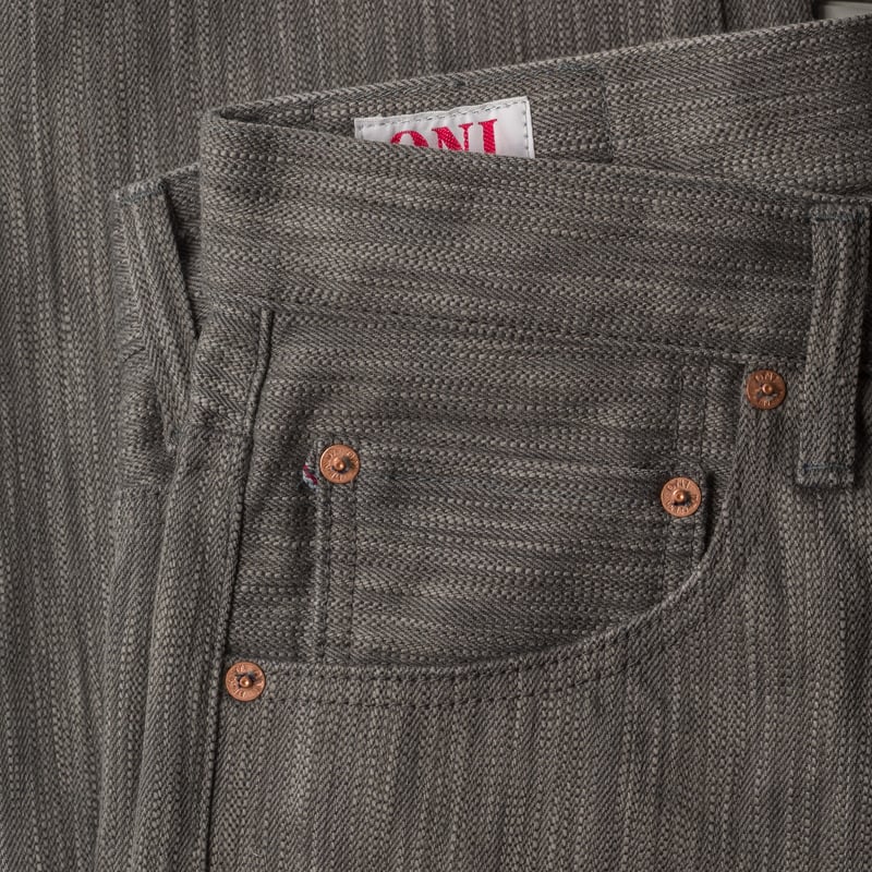 Image-Flâneurs_ONI DENIM / 275-AW Awa Sumi × Awa Sho-Ai 20oz Denim Regular Straight_detail-5