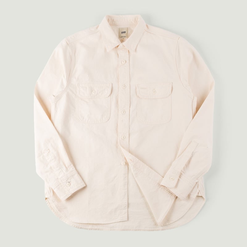 F3513 Twill Work Shirt Ecru