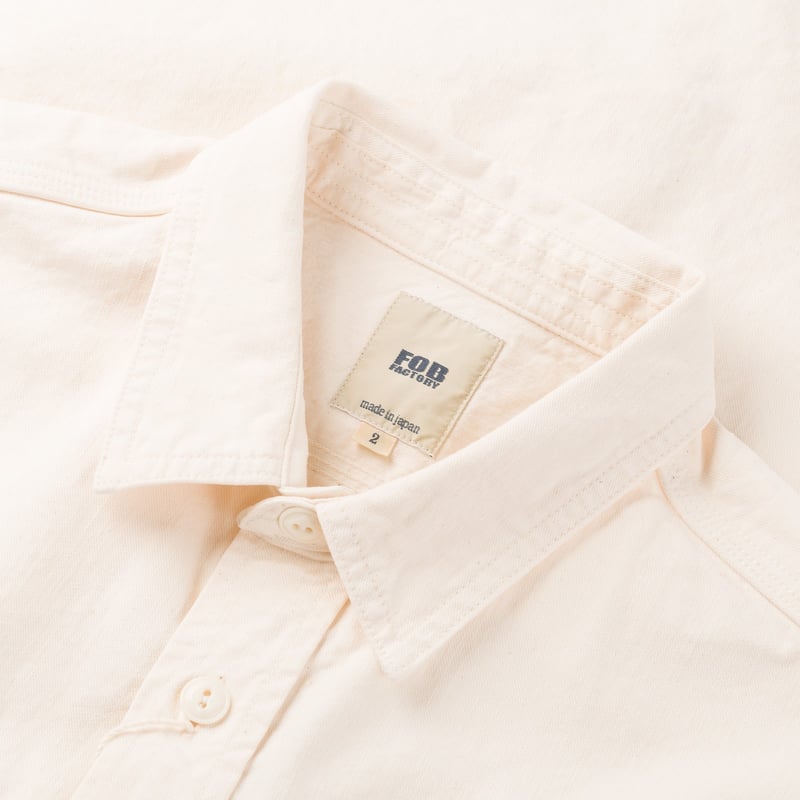 F3513 Twill Work Shirt Ecru