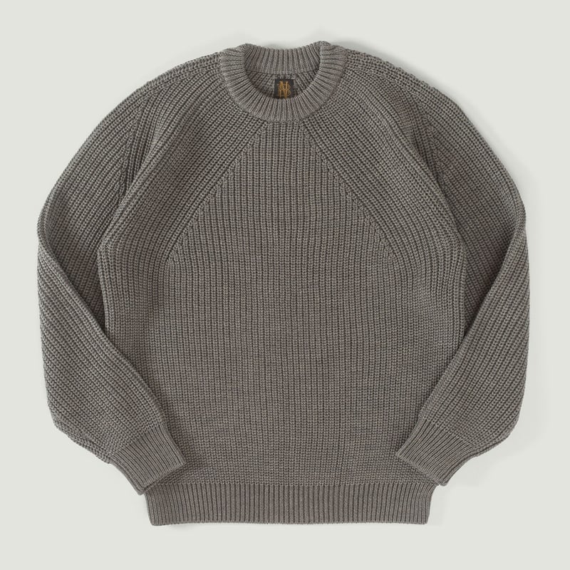 Signature Crew Neck Melange Gray