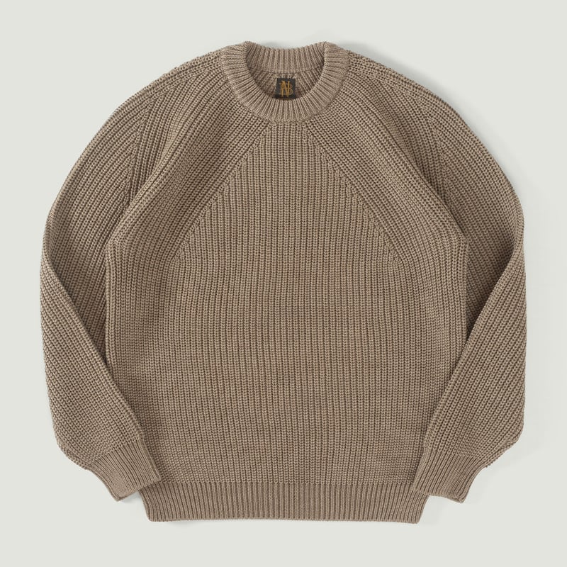 Signature Crew Neck Melange Brown