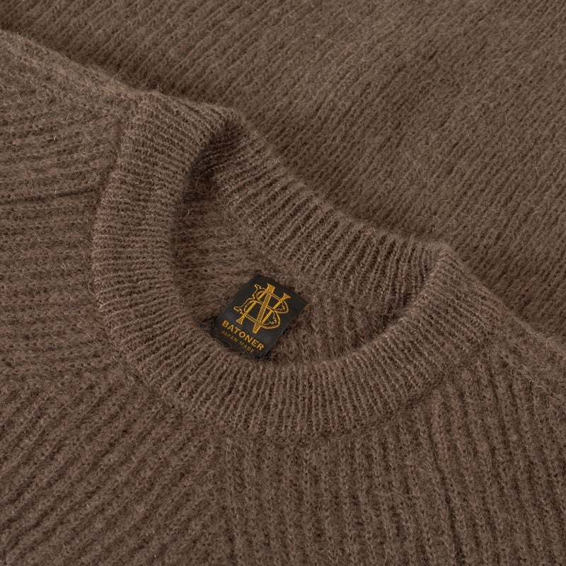 Pure Mohair Signature Crew Neck Olive