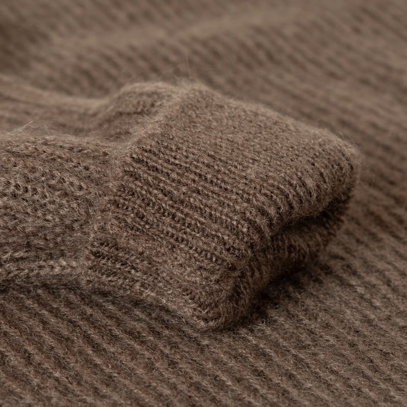 Pure Mohair Signature Crew Neck Olive