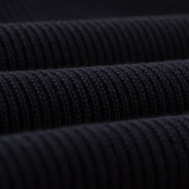 Solid Wool Rib Parker Navy