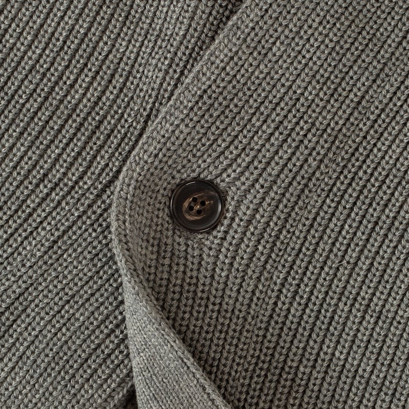 image flaneurs cardigan Batoner Waso 1 Button Cardigan Melange Gray bouton