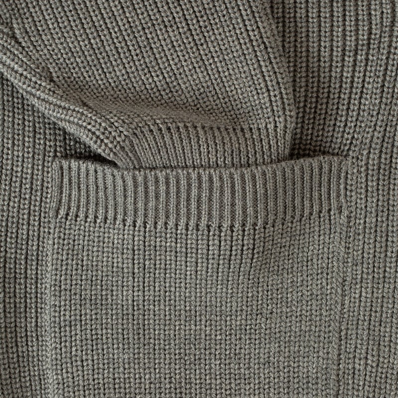 image flaneurs cardigan Batoner Waso 1 Button Cardigan Melange Gray poche