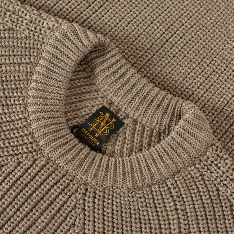 Signature Crew Neck Melange Brown