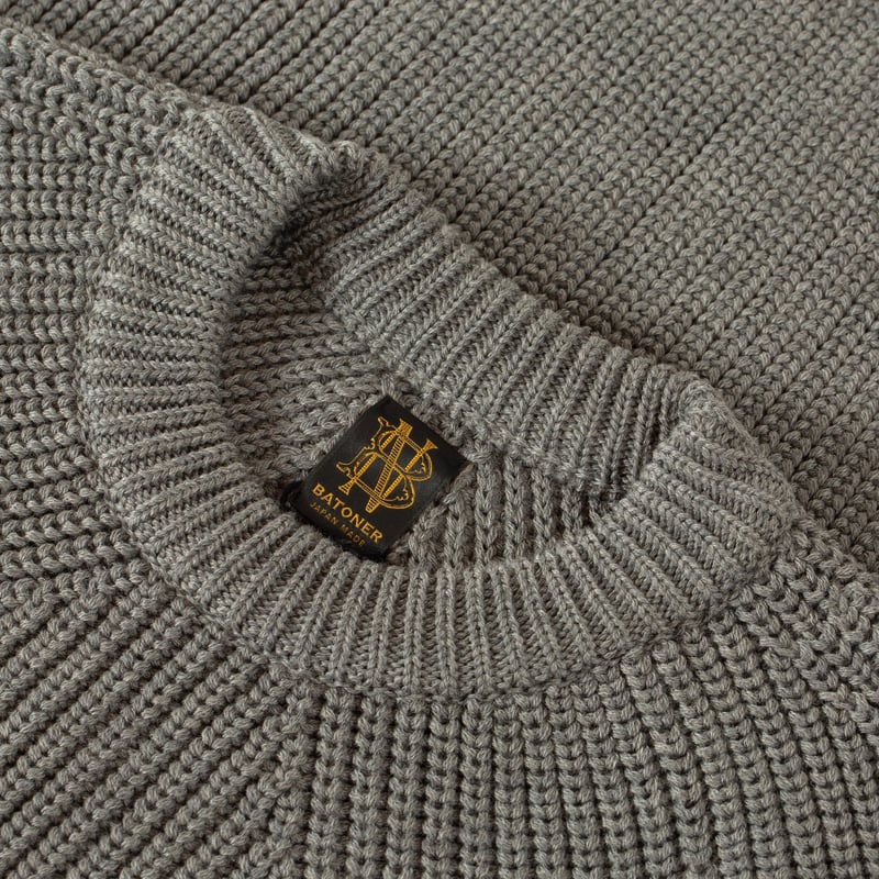 Signature Crew Neck Melange Gray