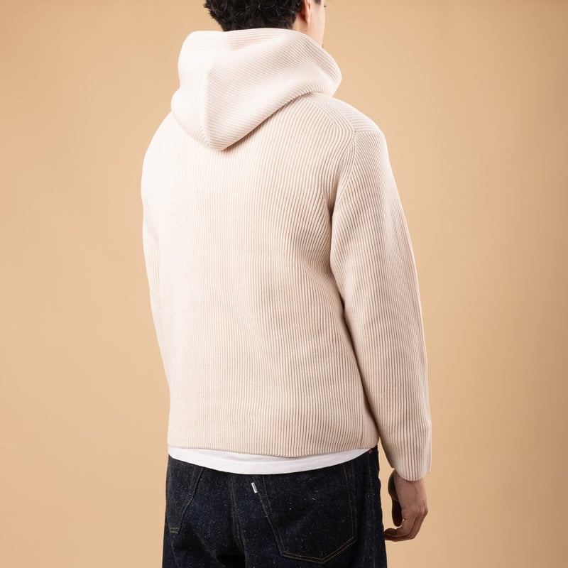 Solid Wool Rib Parker Ivory