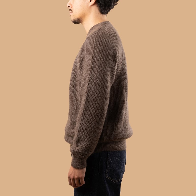 Pure Mohair Signature Crew Neck Olive